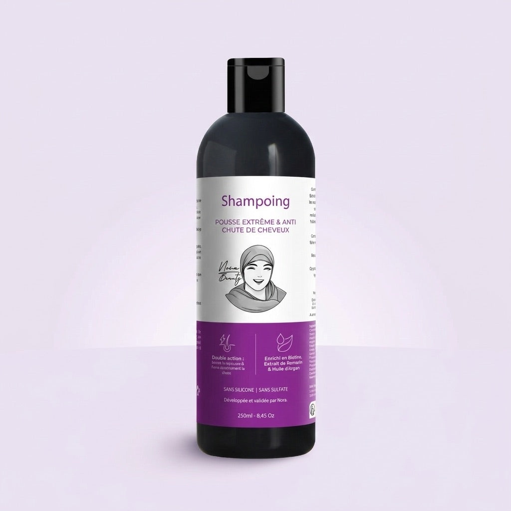 Shampoing Pousse ExtrĂŞme & Anti Chute de Cheveux - 0% sulfate 0% paraben 0% silicone - 250ml - PRE COMMANDE