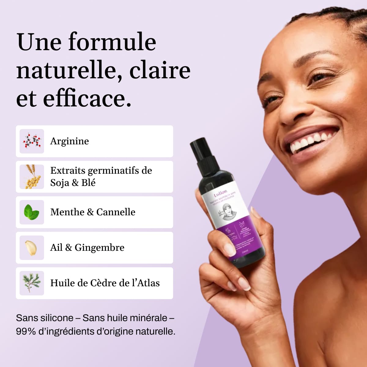 Lotion Pousse Extrême & Anti Chute de Cheveux - 100 ml - Sans Rinçage - PRE COMMANDE