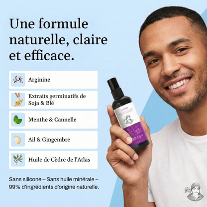 Lotion Pousse Extrême & Anti Chute de Cheveux - 100 ml - Sans Rinçage - Homme - PRE COMMANDE